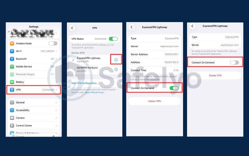Disable the Connect on Demand feature