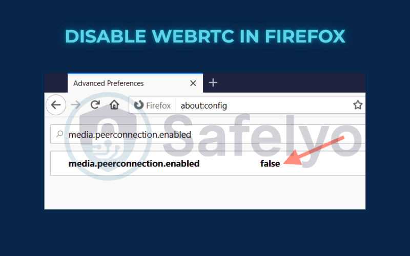 Disable WebRTC in Firefox
