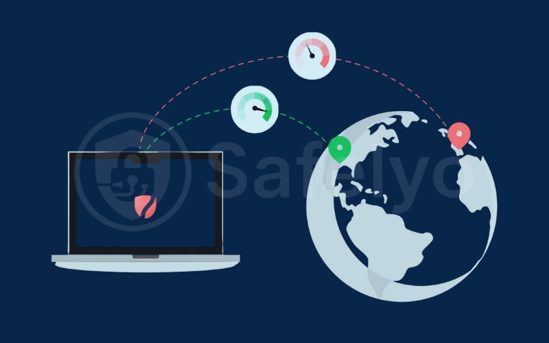 Distance to the VPN server also impacts the internet speed Distance to the VPN server also impacts the internet speed