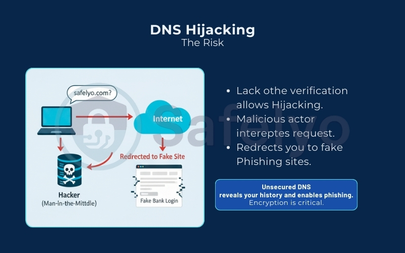 DNS Hijacking is the risk that makes DNS need extra security DNS Hijacking is the risk that makes DNS need extra security