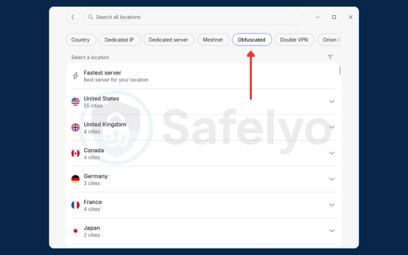 Enable obfuscation or stealth mode features