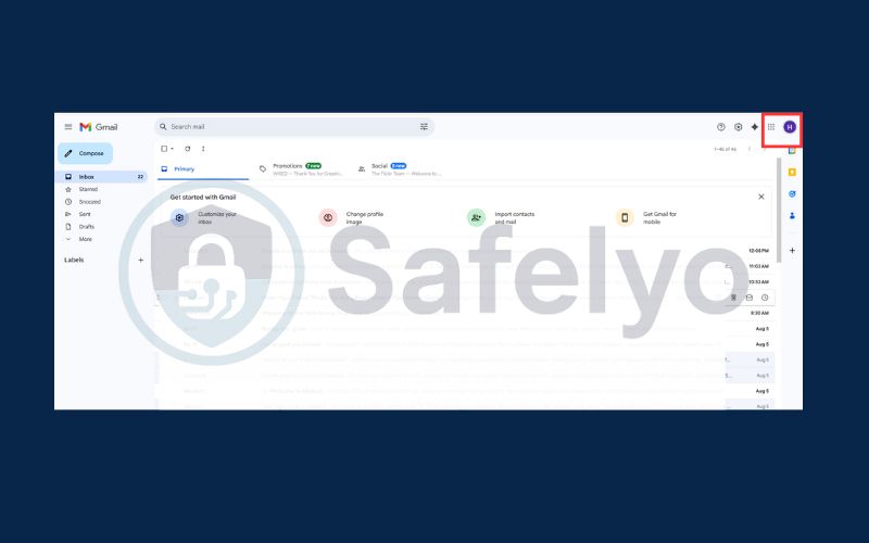 How to enable two factor authentication Gmail on PC 1