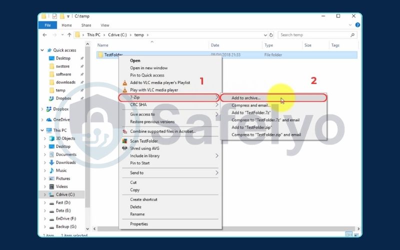 Encrypt any file (or multiple files) with 7-Zip (1) Encrypt any file (or multiple files) with 7-Zip (1)