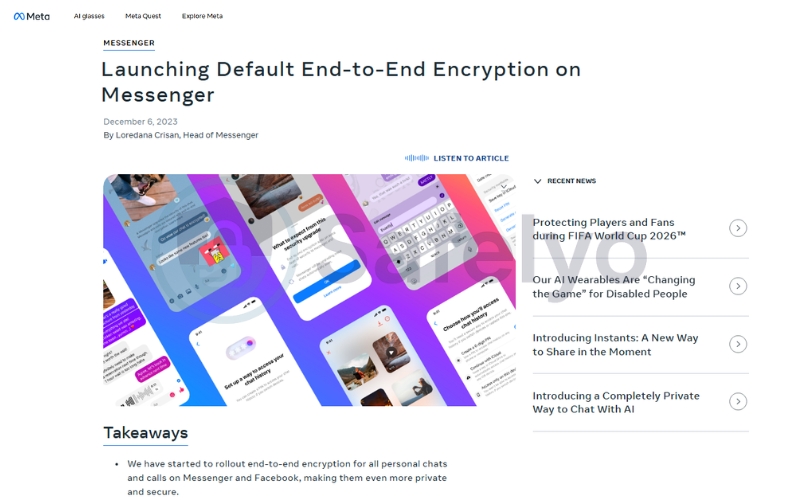 End-to-end encryption on Messenger