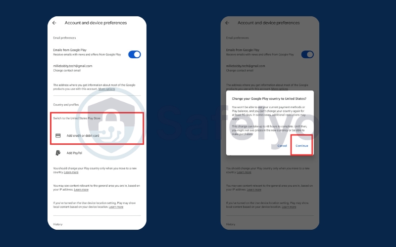 Enter a valid credit or debit card