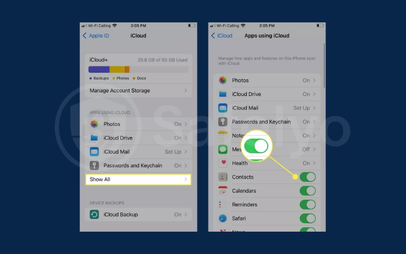 Export contacts from iCloud 2