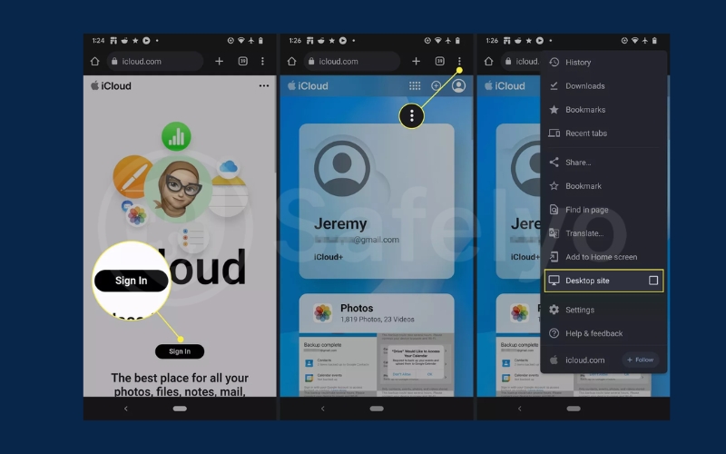 Export contacts from iCloud 3