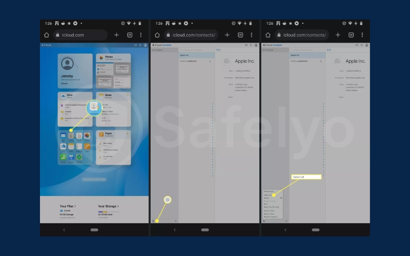 Export contacts from iCloud 4