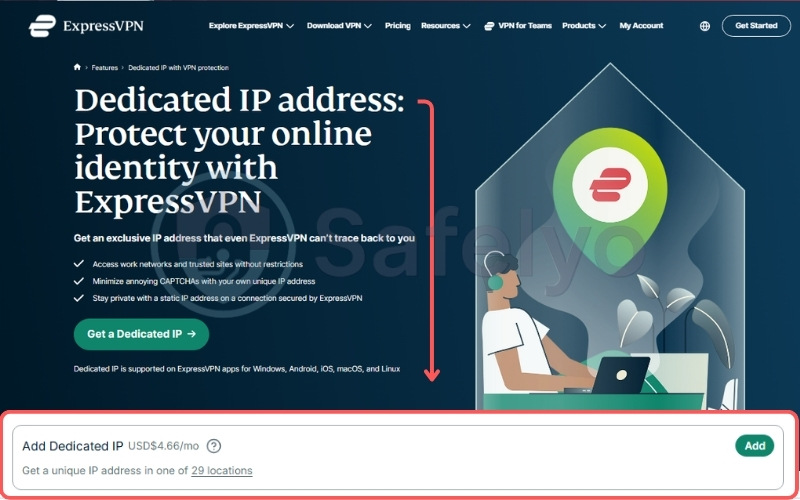 ExpressVPN - Dedicated IP
