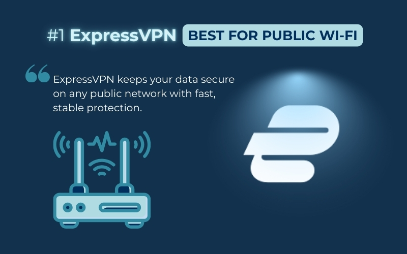 ExpressVPN is the top-tier iPhone VPN to use in public Wi-Fi