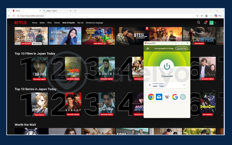 Unblocking Netflix JP with ExpressVPN