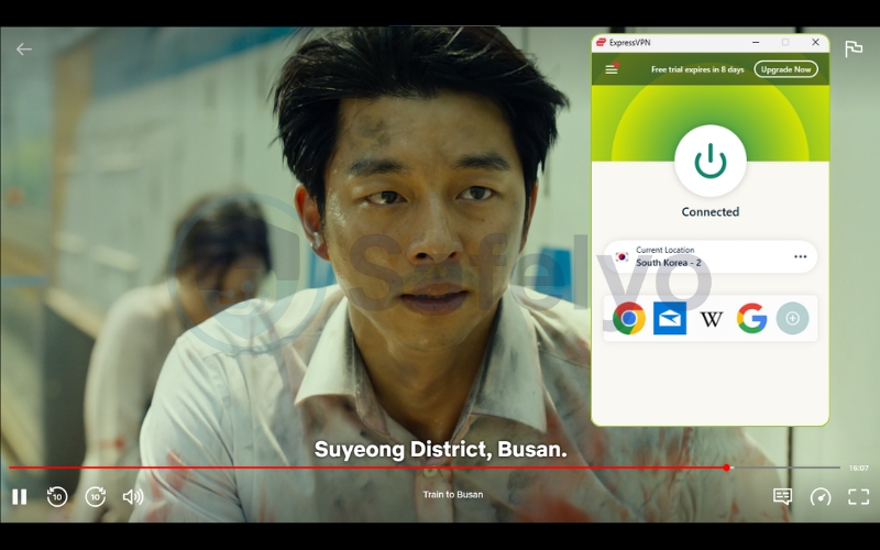 ExpressVPN unblocks Netflix Korea libraries successfully ExpressVPN unblocks Netflix Korea libraries successfully