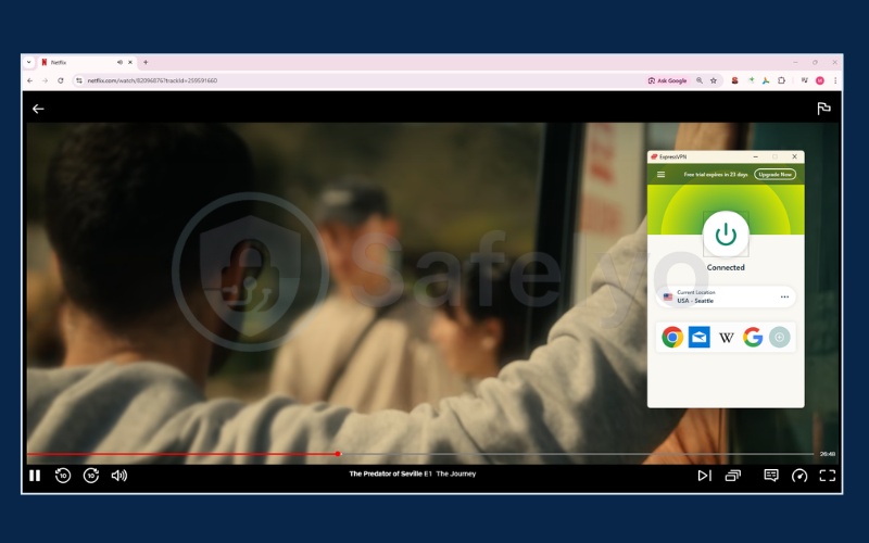 Smooth Netflix streaming with ExpressVPN