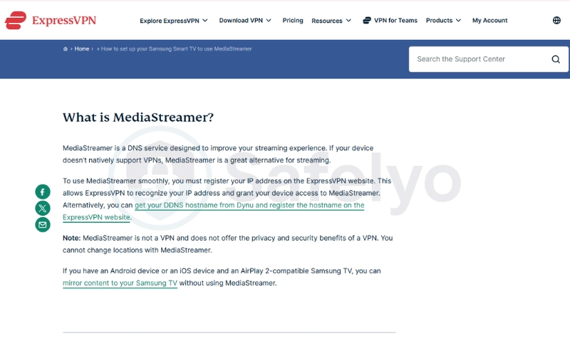 ExpressVPN with MediaStreamer