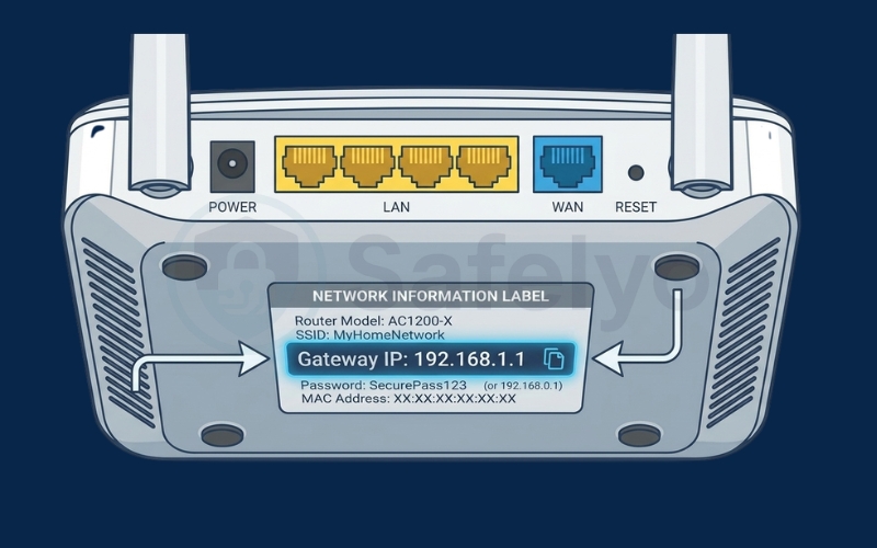 Find your router gateway IP Address