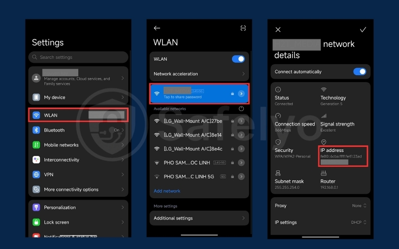 Finding your private IP on Android