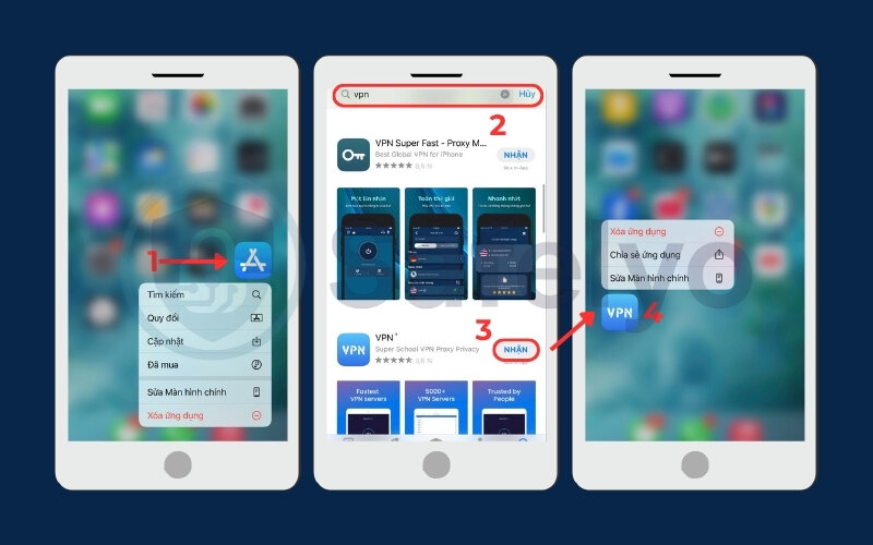 First step to using dedicated VPN applications from the App Store