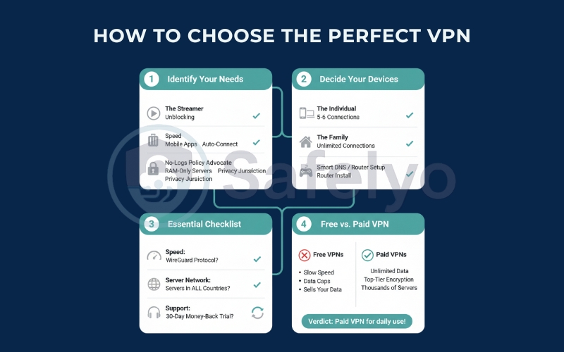 Four steps to break down the VPN selection process