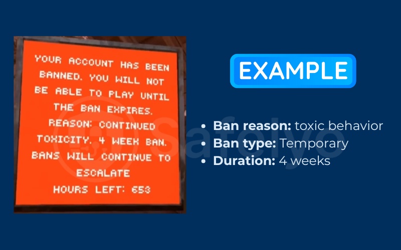 Gather details from the red banner message