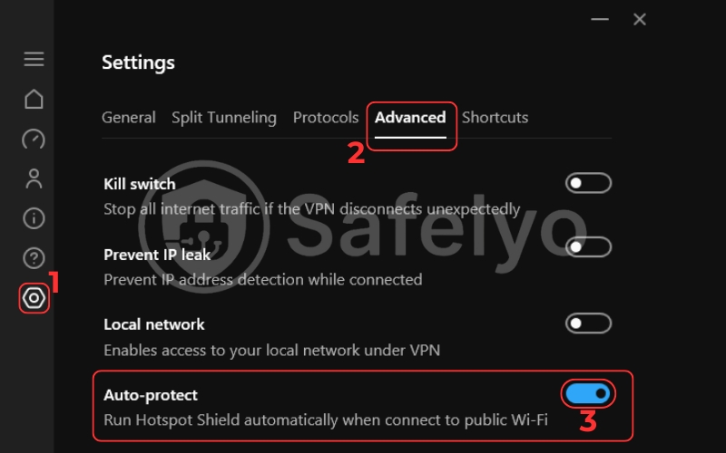 Hotspot Shield VPN Auto-Protect