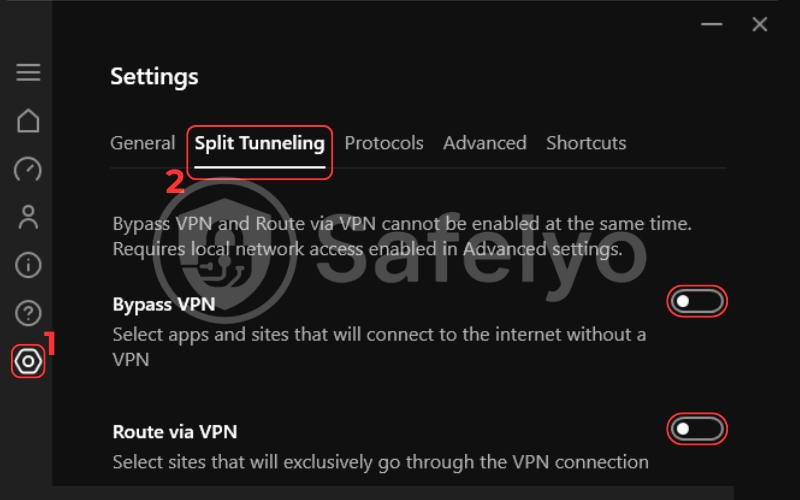 Hotspot Shield VPN Smart VPN (Split tunneling)