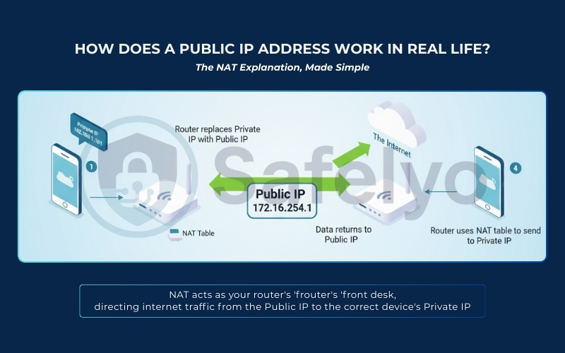 How a public IP address works
