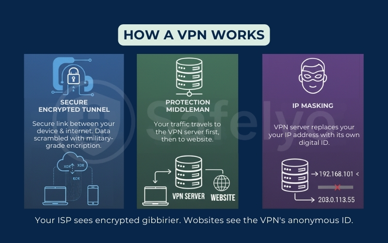 How a VPN works