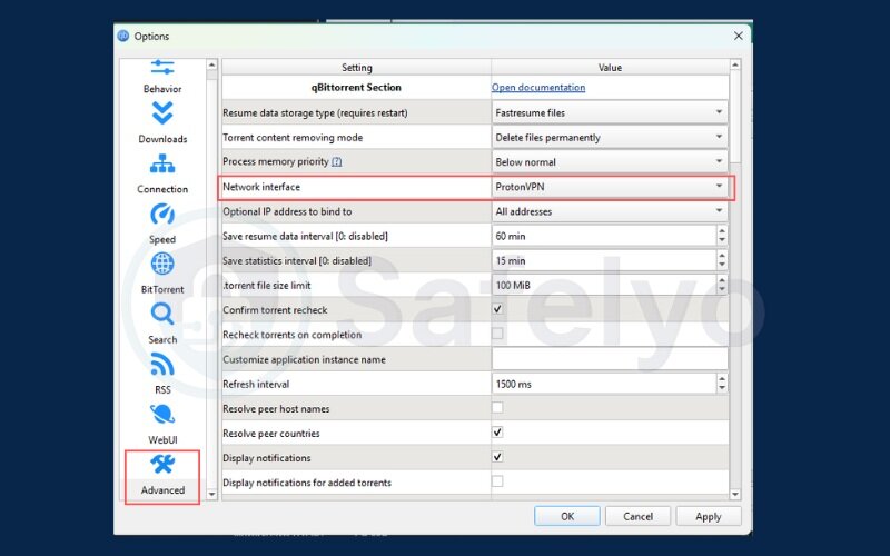 How to bind qBittorrent to VPN interface for maximum security