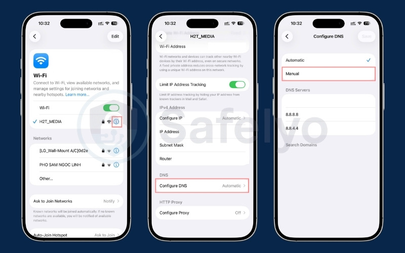 How to change DNS server on iPhone / iOS