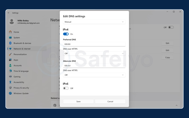 How to change DNS server on Windows 11