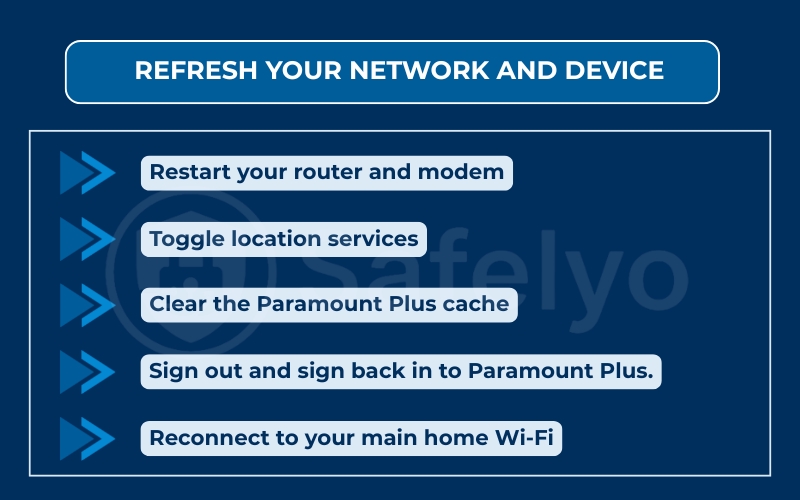 How to change your location in Paramount Plus