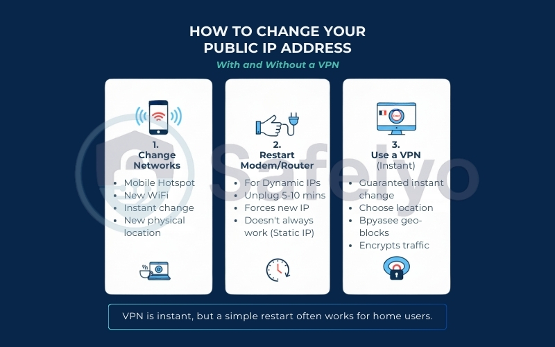 How to change your public IP address