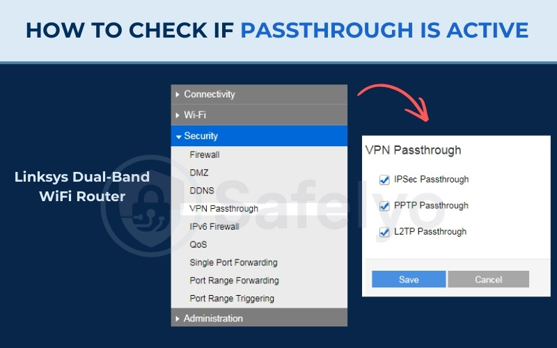 How to check if passthrough is active