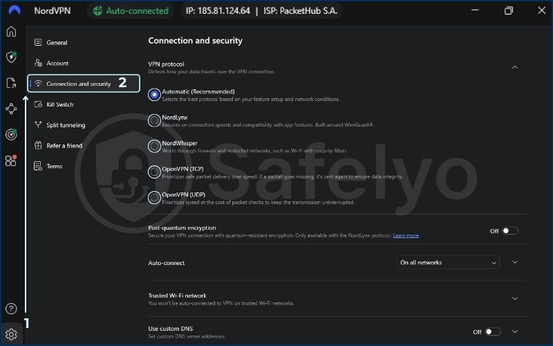 How to choose a protocol on NordVPN How to choose a protocol on NordVPN