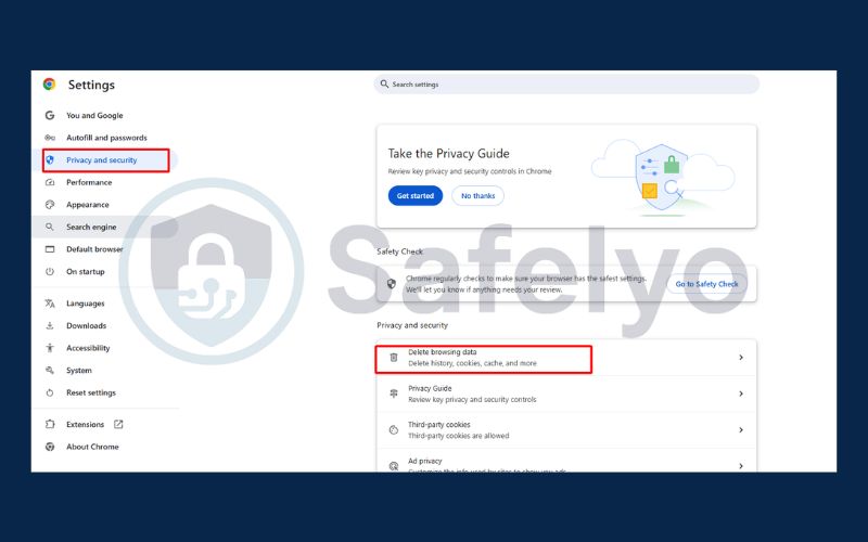 How to clear cache on Chrome for desktop 2