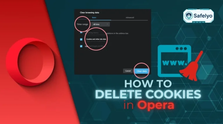 How to delete cookies in Opera