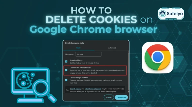How to delete cookies on Google Chrome browser