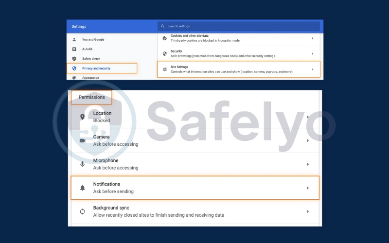How to disable notifications on Chrome desktop 2