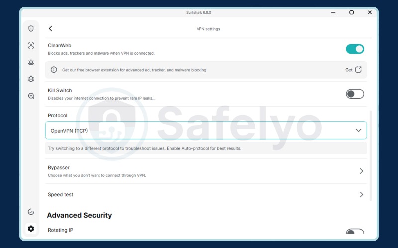 How to enable obfuscated servers on Surfshark