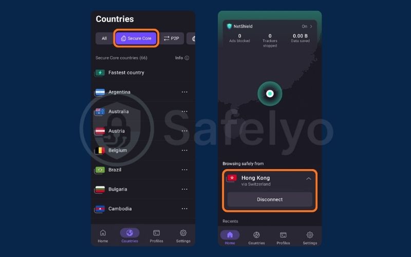 How to enable Secure Core on Android