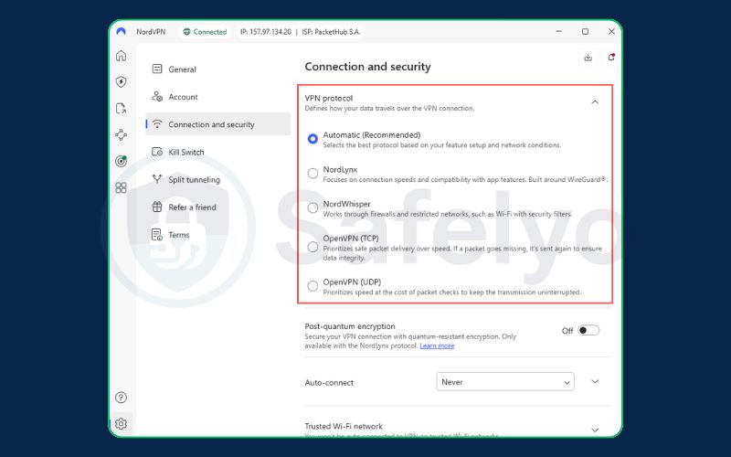 How to find VPN port number and change it