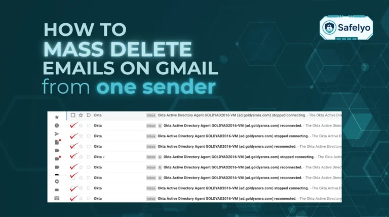 How to mass delete emails on Gmail from one sender