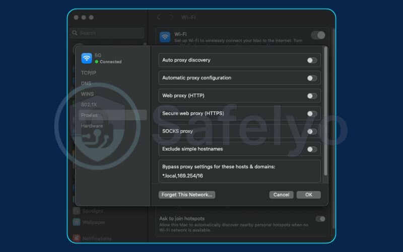 How to quickly disable the proxy on your Mac