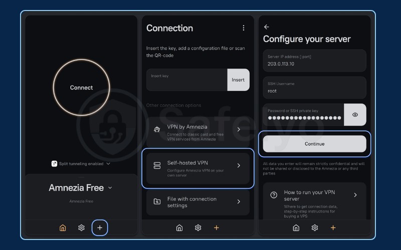 How to run your VPN - Amnezia
