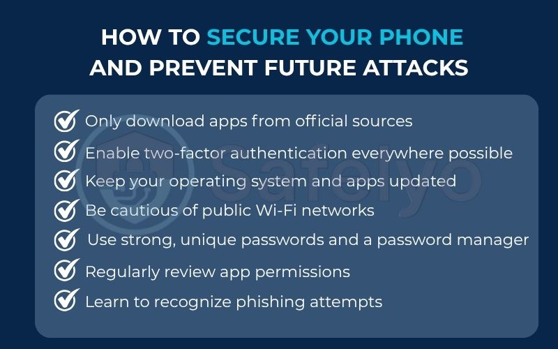 How to secure your phone and prevent future attacks