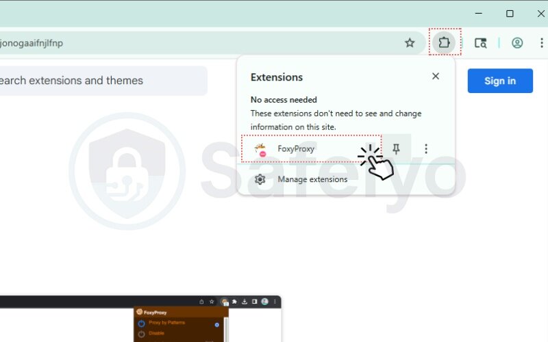 How to set up a proxy using a Chrome extension
