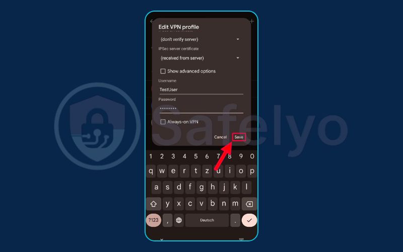 How to set up a VPN on Android manually (5)