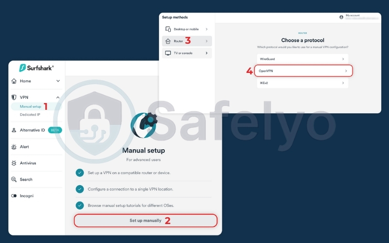 How to set up the OpenVPN Connect to auto-enable Camouflage Mode on Surfshark
