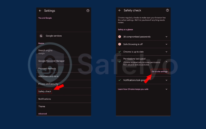 How to stop Google Chrome pop-ups on Chrome Android 2
