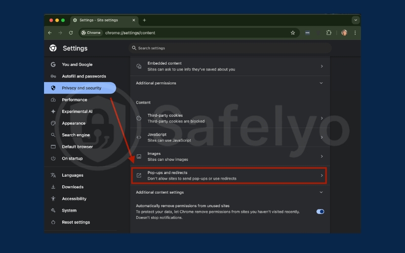 How to stop Google Chrome pop-ups on Chrome desktop 3